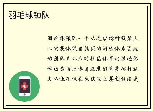 羽毛球镇队